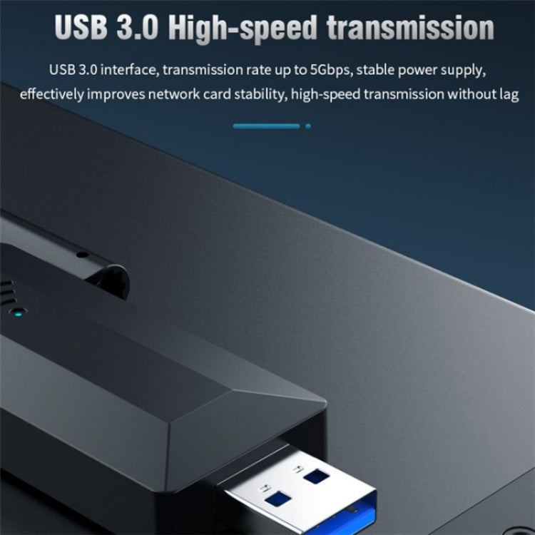 4-Antennas Dual-Band Driver-Free USB3.0 High-Speed Wireless Computer Network Adapter by buy2fix
