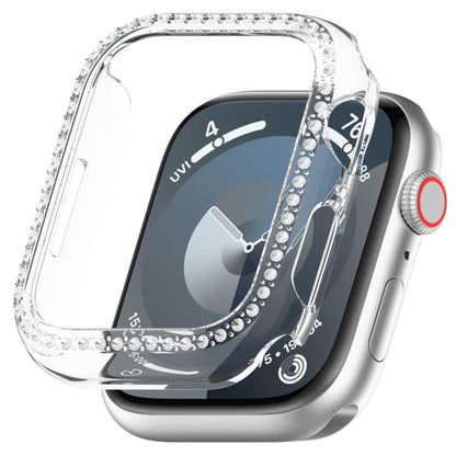 For Apple Watch SE 2025 / 2023 44mm Diamond Hollow PC Watch Case(Transparent) by buy2fix
