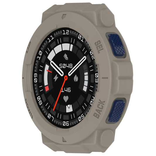 For Amazfit Active Edge A2212 Armored Hollow Half Pack TPU Watch Protective Case(Malmstone) - Watch Cases by buy2fix | Online Shopping UK | buy2fix