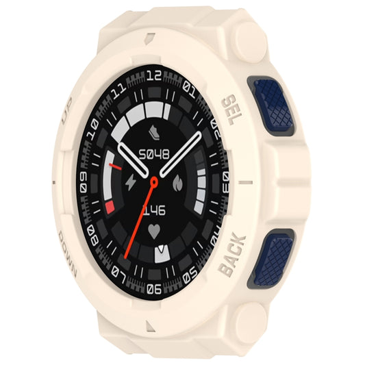 For Amazfit Active Edge A2212 Armored Hollow Half Pack TPU Watch Protective Case(Starlight) - Watch Cases by buy2fix | Online Shopping UK | buy2fix