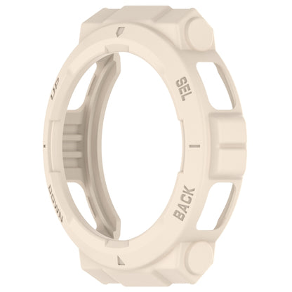 For Amazfit Active Edge A2212 Armored Hollow Half Pack TPU Watch Protective Case(Starlight) - Watch Cases by buy2fix | Online Shopping UK | buy2fix
