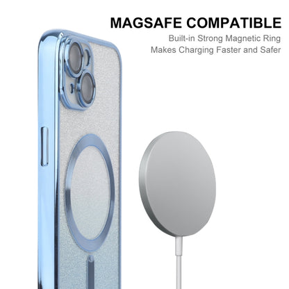 For iPhone 14 ENKAY Hat-Prince Magnetic Glitter Plated Shockproof Phone Case with Lens Film(Golden) - iPhone 14 Cases by ENKAY | Online Shopping UK | buy2fix