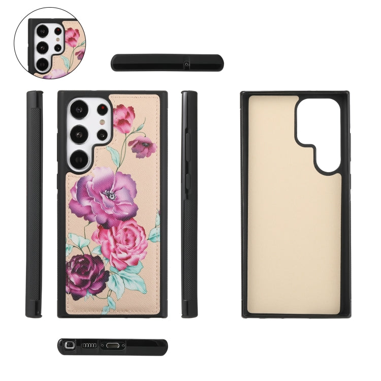 For Samsung Galaxy S23 5G Flower Multi-functional Crossbody Zipper Wallet Leather Phone Case(Yellow) - Galaxy S23 5G Cases by buy2fix | Online Shopping UK | buy2fix