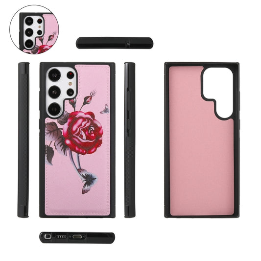 For Samsung Galaxy S23+ 5G Flower Multi-functional Crossbody Zipper Wallet Leather Phone Case(Pink) - Galaxy S23+ 5G Cases by buy2fix | Online Shopping UK | buy2fix