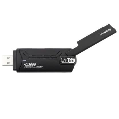 WD-AX3000 For Desktop PC WiFi Receiver USB 3.0 WiFi6 Driver Free Wireless Network Card(Black) by buy2fix