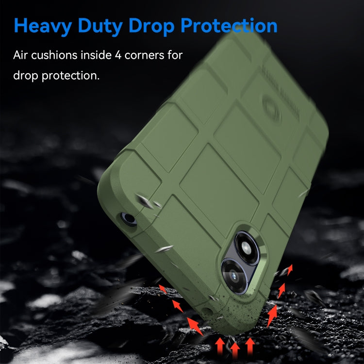 For Motorola Moto G Play 2024 Full Coverage Shockproof TPU Phone Case(Army Green) by buy2fix