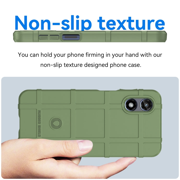 For Motorola Moto G Play 2024 Full Coverage Shockproof TPU Phone Case(Army Green) by buy2fix