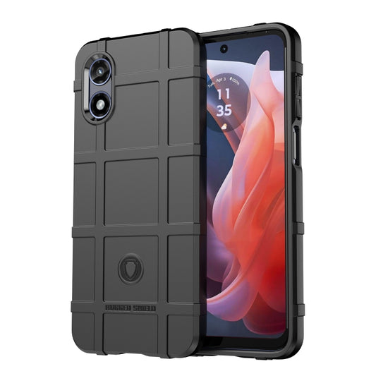 For Motorola Moto G Play 2024 Full Coverage Shockproof TPU Phone Case(Black) by buy2fix