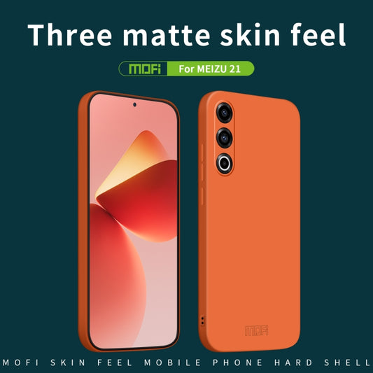 For Meizu 21 MOFI Qin Series Skin Feel All-inclusive PC Phone Case(Orange) - More Brand by MOFI | Online Shopping UK | buy2fix