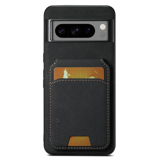 For Google Pixel 10 Pro XL Suteni H02 Litchi Leather Card Wallet Stand Back Phone Case(Black)