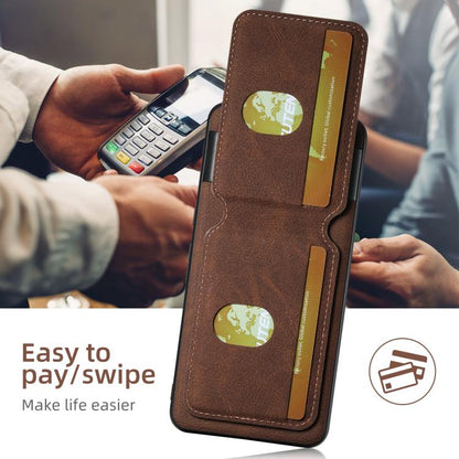 For Google Pixel 10 Pro XL Suteni H02 Litchi Leather Card Wallet Stand Back Phone Case(Brown) - Google Cases by Suteni | Online Shopping UK | buy2fix