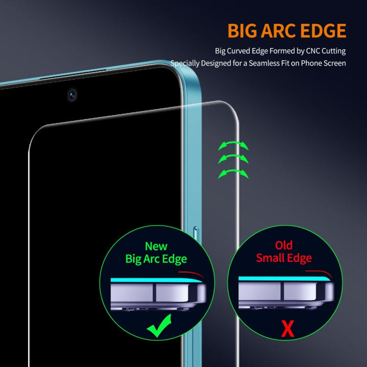 For vivo iQOO 12 5pcs ENKAY 9H Big Arc Edge High Aluminum-silicon Tempered Glass Film - vivo Tempered Glass by ENKAY | Online Shopping UK | buy2fix