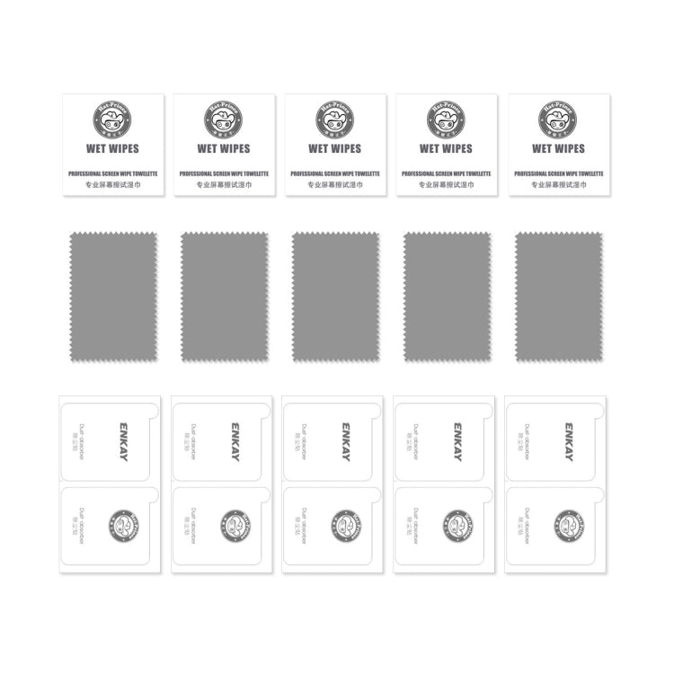 For Nokia C210 5pcs ENKAY 9H Big Arc Edge High Aluminum-silicon Tempered Glass Film - Nokia Tempered Glass by ENKAY | Online Shopping UK | buy2fix