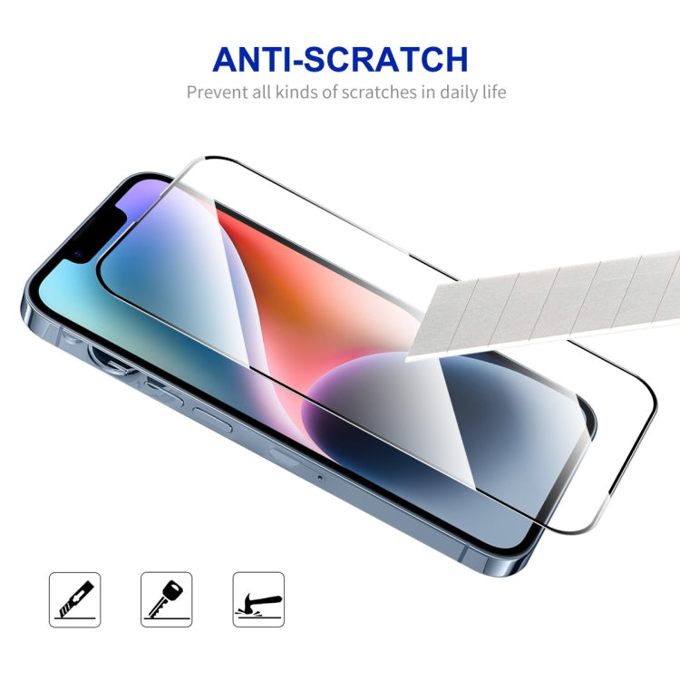 For iPhone 14 Plus ENKAY Easy Install High Alumina Silicon Full Glass Film - iPhone 14 Plus Tempered Glass by ENKAY | Online Shopping UK | buy2fix