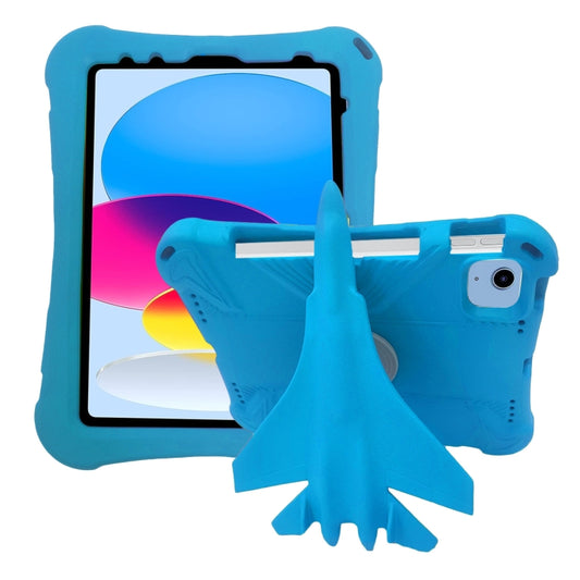 For iPad 2025 / 2022 360 Rotation Aircraft Holder EVA Shockproof Tablet Case(Blue) - iPad 2025 / 2022 Cases by buy2fix | Online Shopping UK | buy2fix