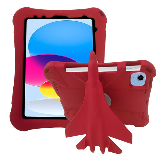 For iPad 2025 / 2022 360 Rotation Aircraft Holder EVA Shockproof Tablet Case(Red) - iPad 2025 / 2022 Cases by buy2fix | Online Shopping UK | buy2fix