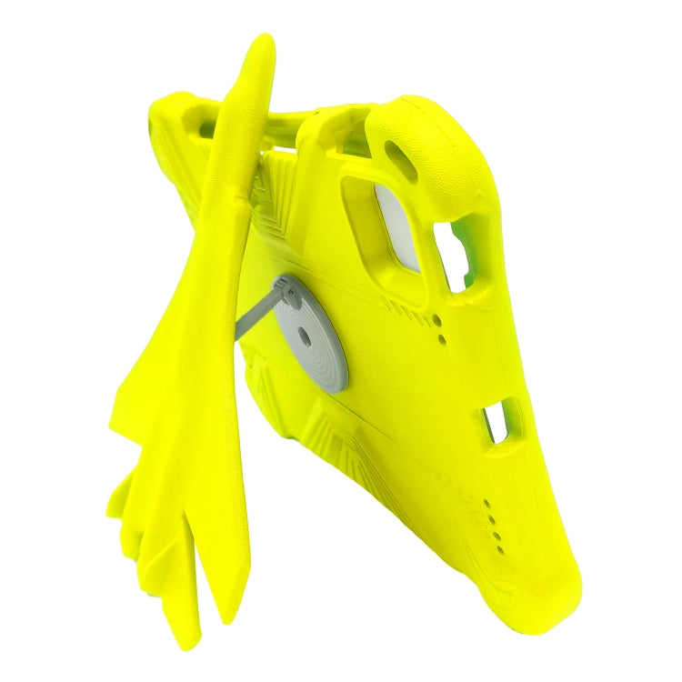For iPad 2025 / 2022 360 Rotation Aircraft Holder EVA Shockproof Tablet Case(Yellow) - iPad 2025 / 2022 Cases by buy2fix | Online Shopping UK | buy2fix