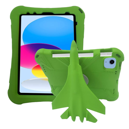 For iPad 2025 / 2022 360 Rotation Aircraft Holder EVA Shockproof Tablet Case(Green) - iPad 2025 / 2022 Cases by buy2fix | Online Shopping UK | buy2fix