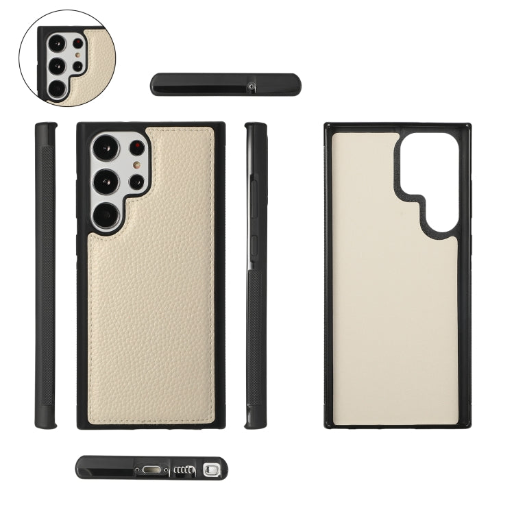 For Samsung Galaxy S23+ 5G Crossbody Multi-functional Zipper Wallet Litchi Leather Phone Case(Beige) - Galaxy S23+ 5G Cases by buy2fix | Online Shopping UK | buy2fix