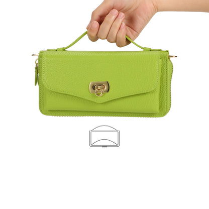 For Samsung Galaxy S22 5G Crossbody Multi-functional Zipper Wallet Litchi Leather Phone Case(Green) - Galaxy S22 5G Cases by buy2fix | Online Shopping UK | buy2fix