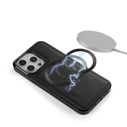 For iPhone 15 Pro Max MagSafe Crossbody Multi-functional Zipper Wallet Litchi Leather Phone Case(Black) - iPhone 15 Pro Max Cases by buy2fix | Online Shopping UK | buy2fix