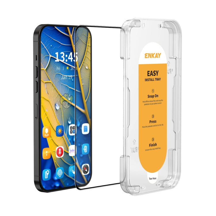 For Samsung Galaxy S23 FE 5G ENKAY Easy Install High Alumina Silicon Full Glass Film - Galaxy S23 FE 5G Tempered Glass by ENKAY | Online Shopping UK | buy2fix