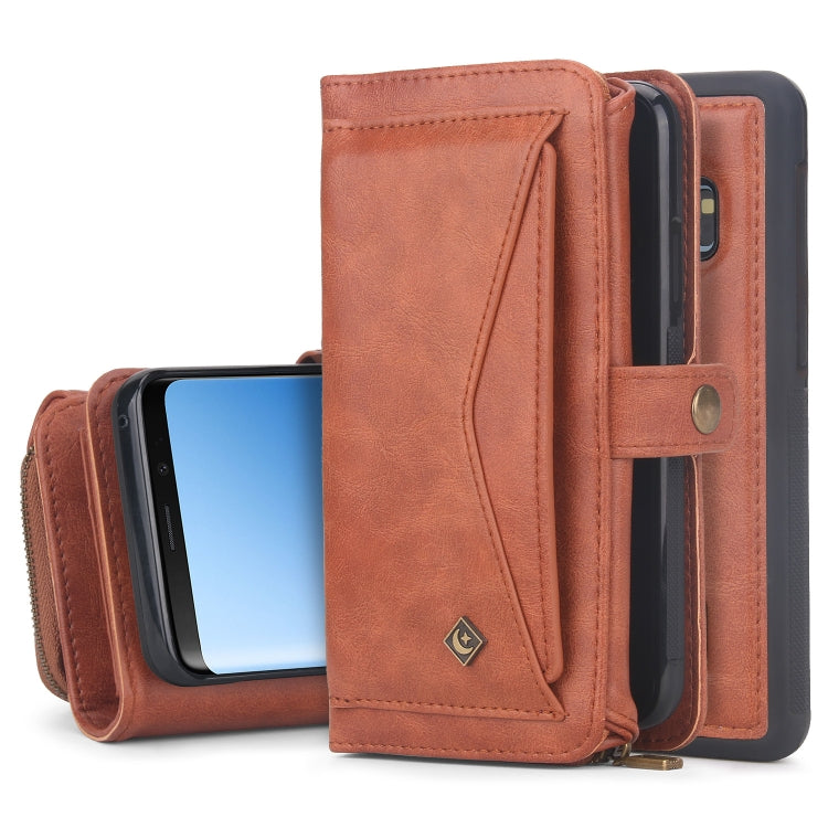 For Samsung Galaxy S9 Multi-functional Zipper Wallet Leather Phone Case(Orange) - Galaxy Phone Cases by buy2fix | Online Shopping UK | buy2fix