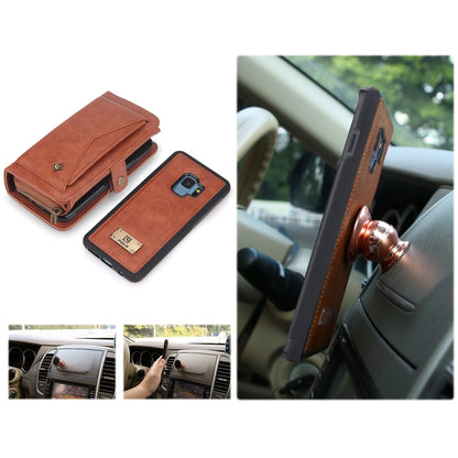 For Samsung Galaxy S9 Multi-functional Zipper Wallet Leather Phone Case(Orange) - Galaxy Phone Cases by buy2fix | Online Shopping UK | buy2fix