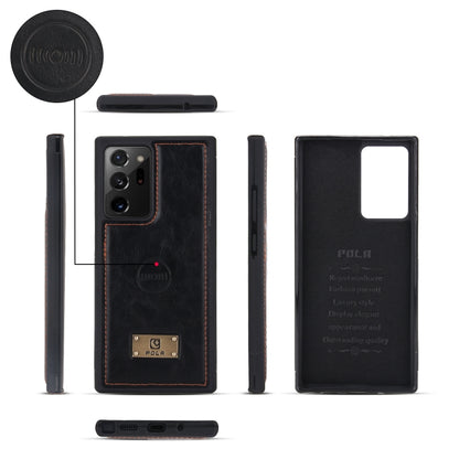 For Samsung Galaxy Note20 Ultra Multi-functional Zipper Wallet Leather Phone Case(Black) - Galaxy Phone Cases by buy2fix | Online Shopping UK | buy2fix