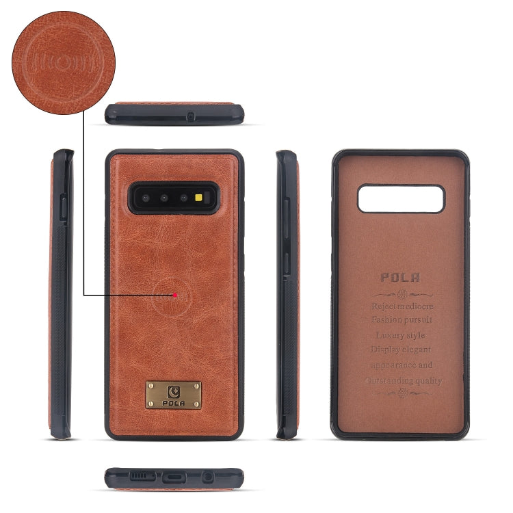 For Samsung Galaxy S10 Multi-functional Zipper Wallet Leather Phone Case(Orange) - Galaxy Phone Cases by buy2fix | Online Shopping UK | buy2fix