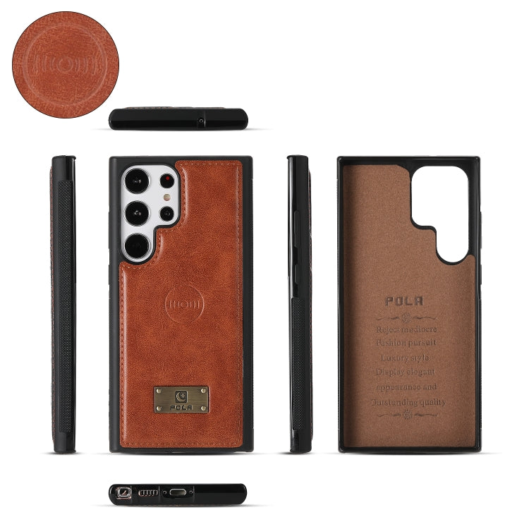 For Samsung Galaxy S23 5G Multi-functional Zipper Wallet Leather Phone Case(Orange) - Galaxy Phone Cases by buy2fix | Online Shopping UK | buy2fix