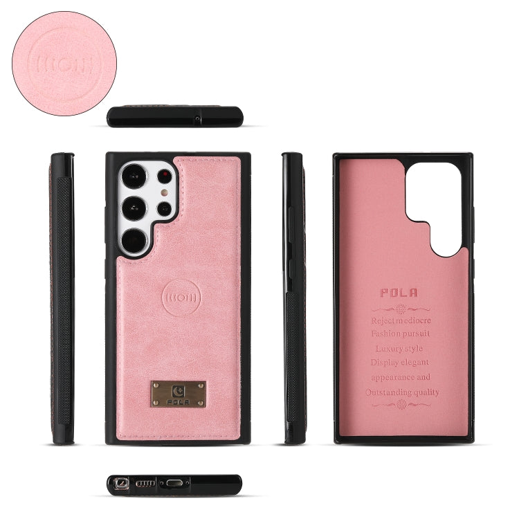 For Samsung Galaxy S23 5G Multi-functional Zipper Wallet Leather Phone Case(Pink) - Galaxy Phone Cases by buy2fix | Online Shopping UK | buy2fix