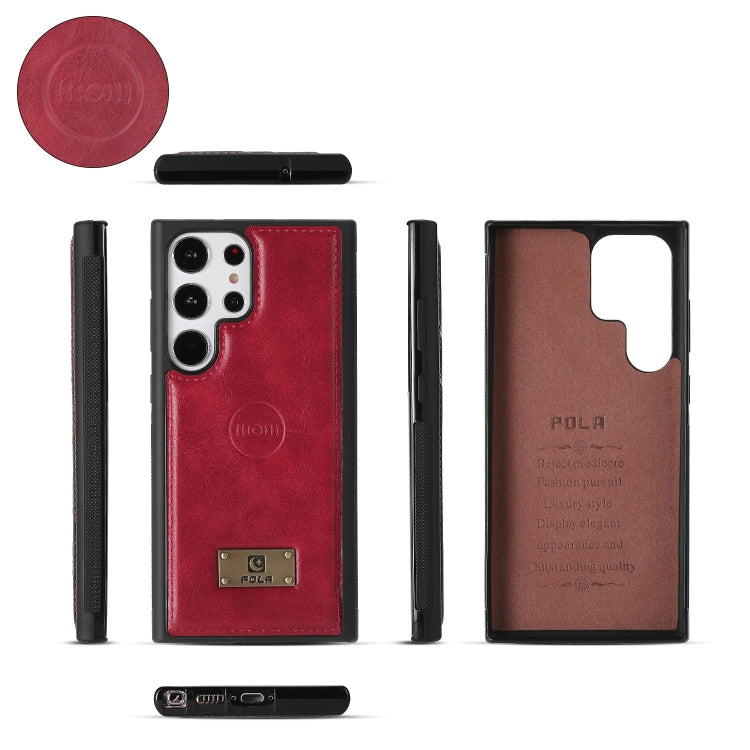 For Samsung Galaxy S23+ 5G Multi-functional Zipper Wallet Leather Phone Case(Red) - Galaxy S23+ 5G Cases by buy2fix | Online Shopping UK | buy2fix