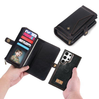 For Samsung Galaxy S24 5G Multi-functional Zipper Wallet Leather Phone Case(Black) - Galaxy S24 5G Cases by buy2fix | Online Shopping UK | buy2fix