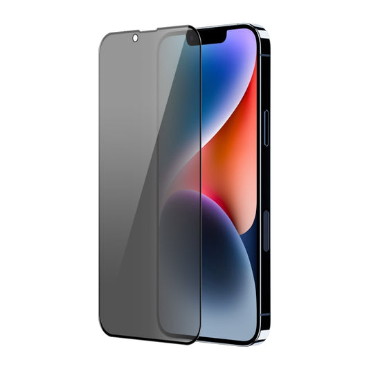 For iPhone 14 2pcs ENKAY Hat-Prince 360 Degree Anti-peeping Privacy Full Screen Tempered Glass Film by ENKAY