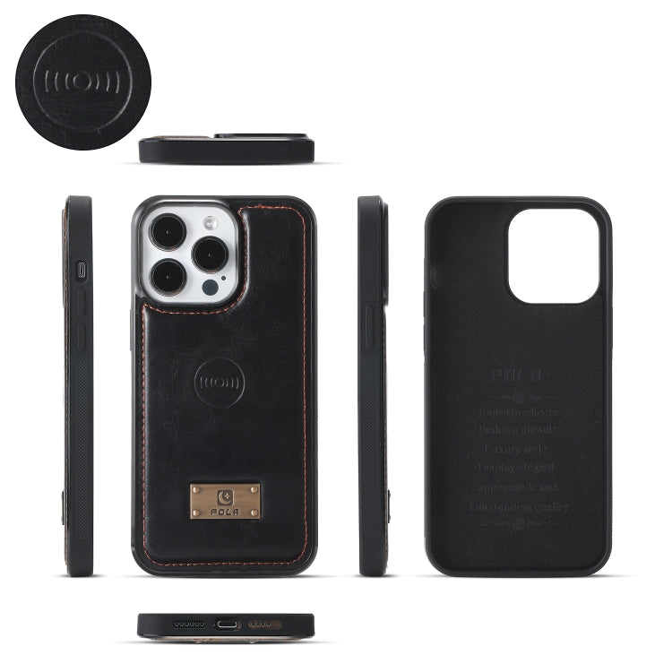 For iPhone 15 Pro Multi-functional Zipper Wallet Leather Phone Case(Black) - iPhone 15 Pro Cases by buy2fix | Online Shopping UK | buy2fix