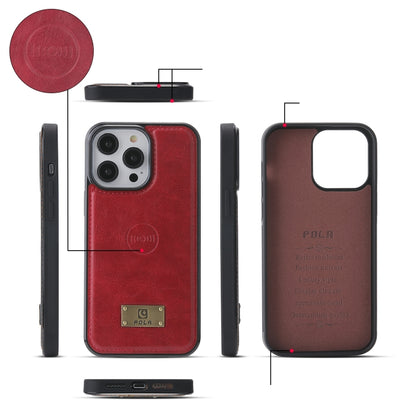 For iPhone 14 Plus Multi-functional Zipper Wallet Leather Phone Case(Red) - iPhone 14 Plus Cases by buy2fix | Online Shopping UK | buy2fix