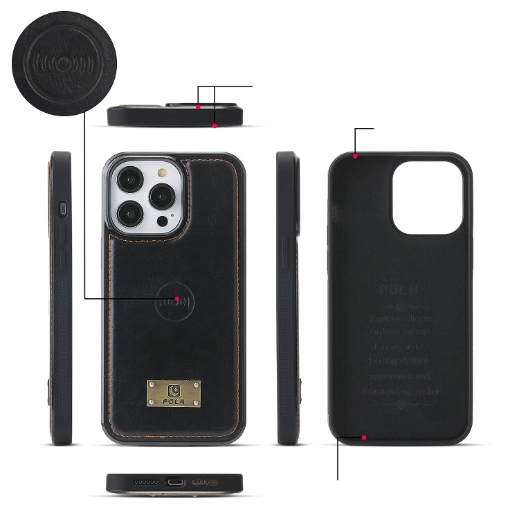 For iPhone 14 Multi-functional Zipper Wallet Leather Phone Case(Black) - iPhone 14 Cases by buy2fix | Online Shopping UK | buy2fix