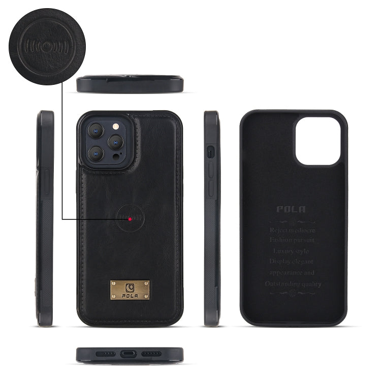 For iPhone 13 Pro Max Multi-functional Zipper Wallet Leather Phone Case(Black) - iPhone 13 Pro Max Cases by buy2fix | Online Shopping UK | buy2fix