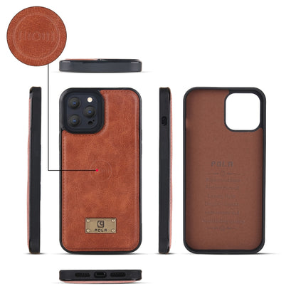 For iPhone 13 Pro Max Multi-functional Zipper Wallet Leather Phone Case(Brown) - iPhone 13 Pro Max Cases by buy2fix | Online Shopping UK | buy2fix