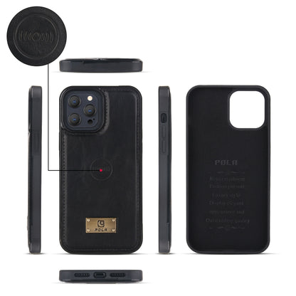 For iPhone 13 Multi-functional Zipper Wallet Leather Phone Case(Black) - iPhone 13 Cases by buy2fix | Online Shopping UK | buy2fix
