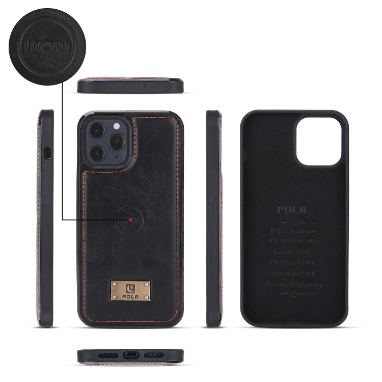 For iPhone 12 Multi-functional Zipper Wallet Leather Phone Case(Black) - iPhone 12 / 12 Pro Cases by buy2fix | Online Shopping UK | buy2fix