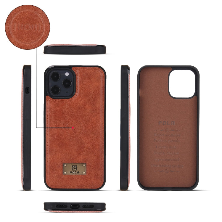 For iPhone 12 Multi-functional Zipper Wallet Leather Phone Case(Brown) - iPhone 12 / 12 Pro Cases by buy2fix | Online Shopping UK | buy2fix