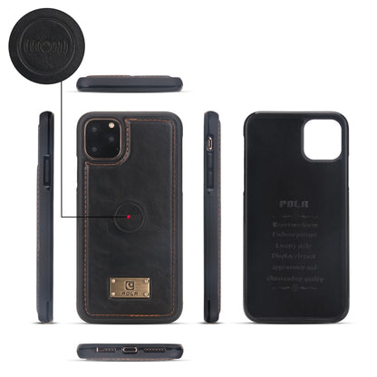 For iPhone 11 Pro Max Multi-functional Zipper Wallet Leather Phone Case(Black) - iPhone 11 Pro Max Cases by buy2fix | Online Shopping UK | buy2fix