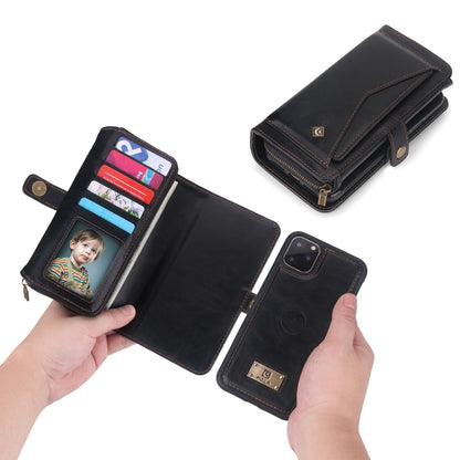 For iPhone 11 Pro Max Multi-functional Zipper Wallet Leather Phone Case(Black) - iPhone 11 Pro Max Cases by buy2fix | Online Shopping UK | buy2fix