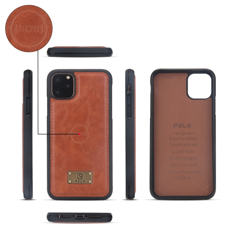 For iPhone 11 Pro Max Multi-functional Zipper Wallet Leather Phone Case(Brown) - iPhone 11 Pro Max Cases by buy2fix | Online Shopping UK | buy2fix