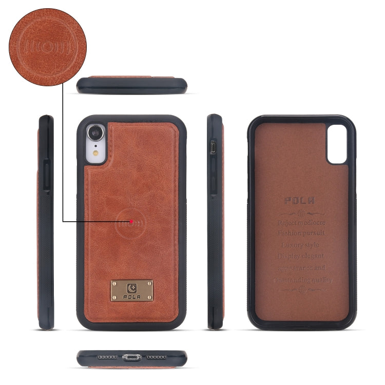 For iPhone XR Multi-functional Zipper Wallet Leather Phone Case(Brown) - More iPhone Cases by buy2fix | Online Shopping UK | buy2fix