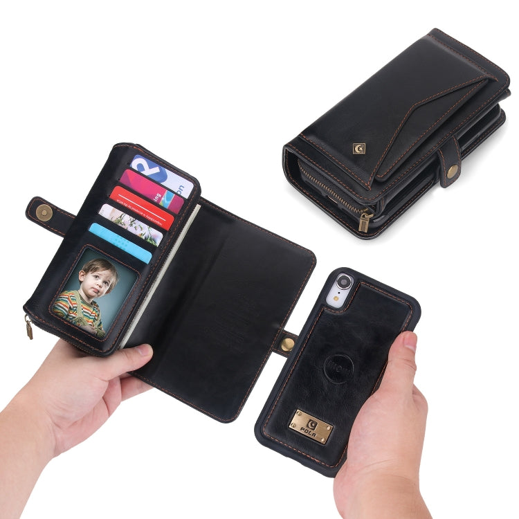 For iPhone XS Max Multi-functional Zipper Wallet Leather Phone Case(Black) - More iPhone Cases by buy2fix | Online Shopping UK | buy2fix