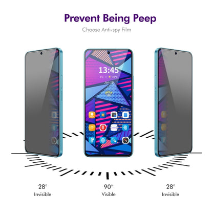 For Motorola Moto G Play 2024 2pcs ENKAY Hat-Prince 28 Degree Anti-peeping Privacy Tempered Glass Film by ENKAY
