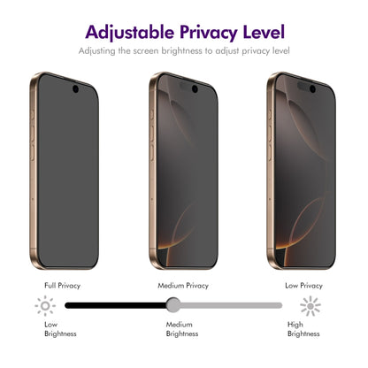 For iPhone 16 Pro ENKAY Easy Install Anti-peeping Privacy Full Screen Tempered Glass Film by ENKAY